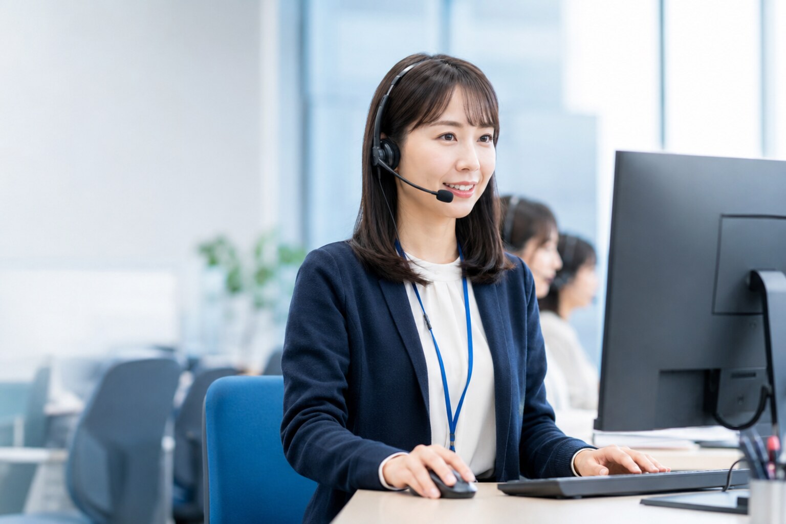 オペレーター支援をイメージしたオフィス